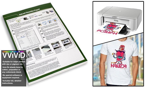 Inkjet Printable Move Paper Iron-Upon 8.5\ image relating to Printable Heat Transfer Paper identified as Inkjet Printable Shift Paper Iron-Upon 8.5\